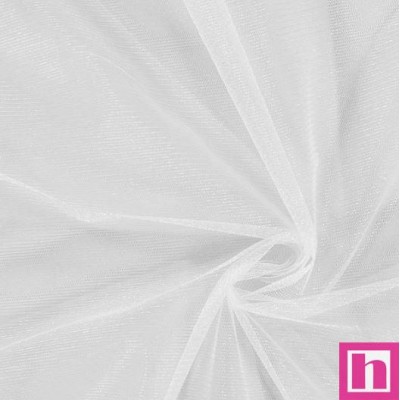 64719 MELINA TUL LISO (04) 1.50 M. POLIESTER 100% BLANCO Venta en piezas de 10.00 M