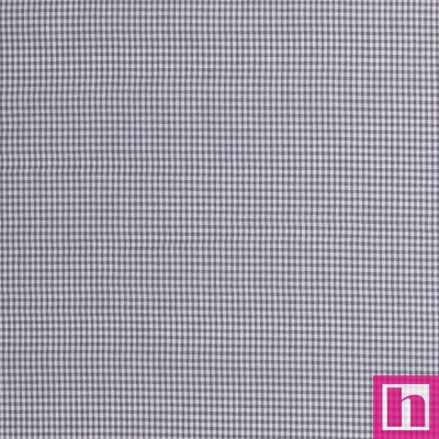 65306 TEJIDO VICHY XIANA 02 MM. (79) 1.40 M. 135 GR/M2- ALGODON 100% GRIS Venta en piezas de 6.00 M