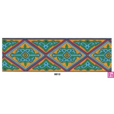 655333-0013 JANDIARA TAPACOSTURAS FANTASIA 50 MM ACRILICO 100% VERDE Venta en piezas de 7.00 M