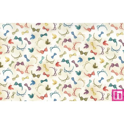 66968 PATCH. AMERICANO BEAR FAMILY PORTRAITS (10) 110 CM. ALGODON 100% CREMA Venta en piezas de 7.00 M