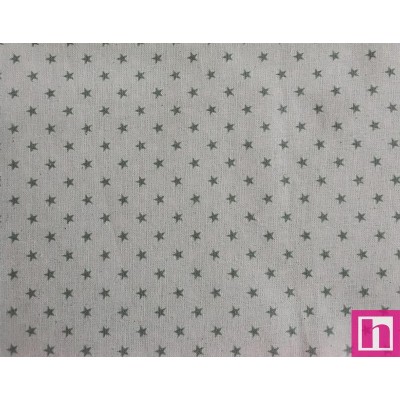 67349 TEJIDO ESTAMPADO SESAMO (55) 150 CM. 145 GR/M2. ALGODON 100% NATURAL/MENTA Venta en piezas de 10.00 M