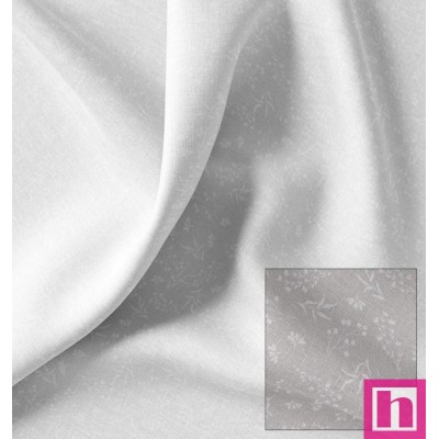 67379 TEJIDO ESTAMPADO TIZIANA (01) 1.50 M. 115 GR/M2. ALGODON 100% BLANCO Venta en piezas de 10.00 M