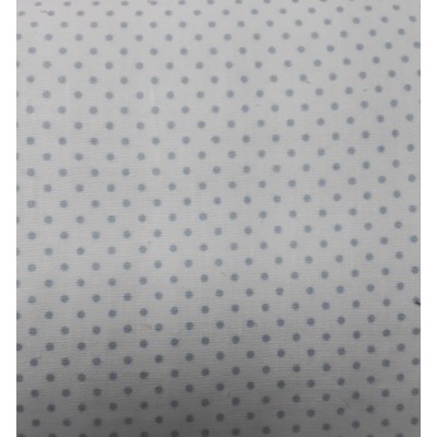 67778 POPELIN ESTAMPADO NATHAN (07) 1.47 M. 160 GR/M2. POLIESTER 100% BLANCO/CELESTE Venta en piezas de 6.00 M