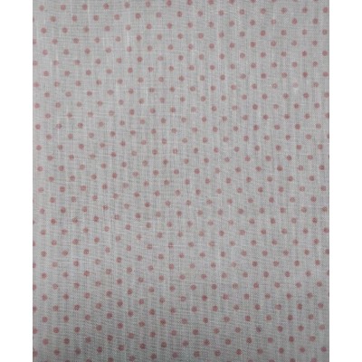 67781 POPELIN ESTAMPADO NATHAN (10) 1.47 M. 160 GR/M2. POLIESTER 100% BLANCO/ROSA Venta en piezas de 6.00 M