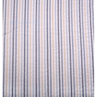 67800 TEJIDO SEERSUCKER EUROPA (02) 1.45 M. 125 GR/M2. ALGODON 100% BLANCO/AZUL Venta en piezas de 10.00 M