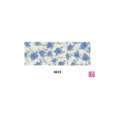 814218-25-0012 CINTA DOBLE ESTAMPADA TIZZIANA 25 MM POLIESTER 100% AZUL Venta en piezas de 22.80 M