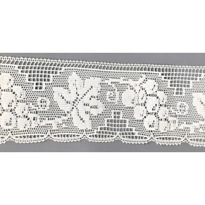 9333-000 PUNTILLA BOLILLO EUNICE 85 MM. ALGODON 100% BLANCO Venta en piezas de 25.00 M