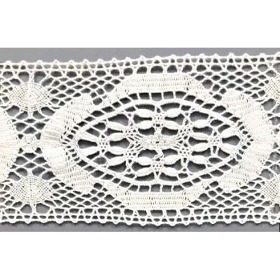 9490-000 ENTREDOS BOLILLO AJEDREA 85 MM. ALGODON 100% BLANCO Venta en piezas de 25.00 M