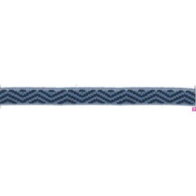 9656-15-0531 CINTA JACQUARD LIMBER 15 MM. ACRILICO 95%-ALGODON 3%-PA 2% AZUL Venta en piezas de 12.50 M