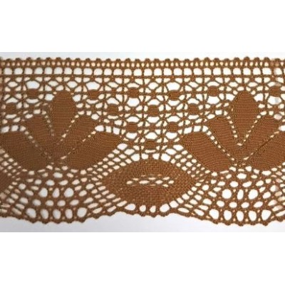 9708-27 PUNTILLA BOLILLO CHARO 75 MM. ALGODON 100% MIEL Venta en piezas de 25.00 M