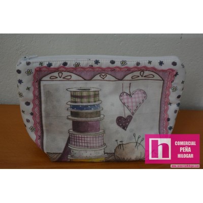 983077 ALTILLO DE LOS DUENDES BOLSA LABORES-NECESER 19X10X9 ALGODON 100% SURTIDO Venta en piezas de 2.00 U