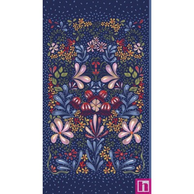 P121-CPOE6130BPA PATCH. AMERICANO COUNTRY POETRY (02) PANEL 60X110 CM. ALGODON 100% MARINO Venta en piezas de 4.55 M