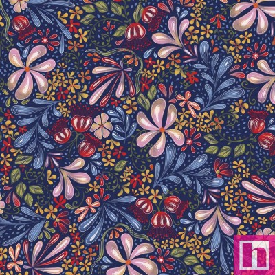 P121-CPOE6131DB PATCH. AMERICANO COUNTRY POETRY (03) 110 CM. ALGODON 100% MARINO Venta en piezas de 7.00 M