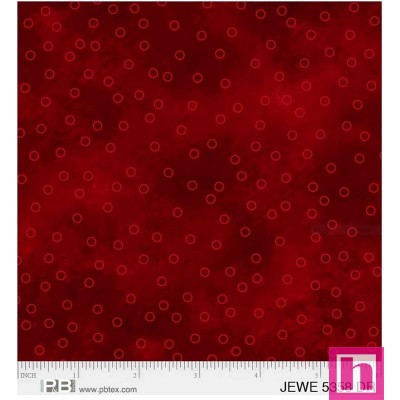 P121-JEWE5358-DR PATCH. AMERICANO JEWEL (03) 110 CM. ALGODON 100% ROJO Venta en piezas de 4.50 M