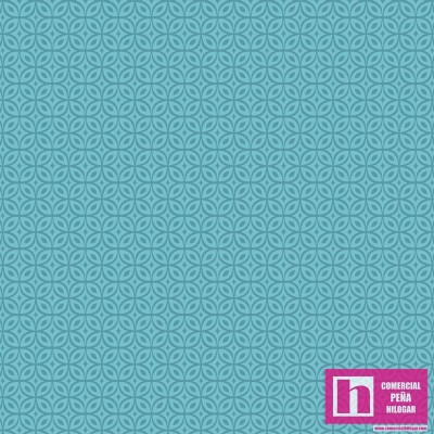 P121-WHIM-4413-T PATCH. AMERICANO WHIMSY (37)  110 CM. ALGODON 100% TURQUESA Venta en piezas de 4.50 M