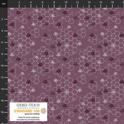 P137-4514-527 PATCH.AMERICANO THE SWEETEST EMBRACE (11) 110 CM. ALGODON 100% PURPURA Venta en piezas de 6.00 M