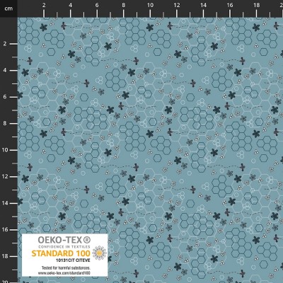 P137-4514-536 PATCH.AMERICANO THE SWEETEST EMBRACE (22) 110 CM. ALGODON 100% CIELO Venta en piezas de 6.00 M