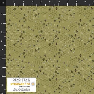 P137-4514-542 PATCH.AMERICANO THE SWEETEST EMBRACE (26) 110 CM. ALGODON 100% VERDE Venta en piezas de 6.00 M