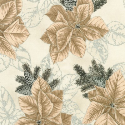 P137-SRKM-23700-303 PATCH. AMERICANO HOLIDAY FLOURISH - FOREST GLEN (47) 110 CM. ALGODON 100% NATURAL/PLATA METALLIC Venta en pi