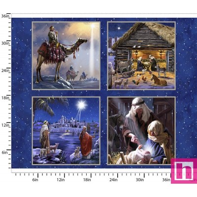 P140-23823-D PATCH. AMERICANO LET US ADORE HIM (04) PANEL 90X110 CM. ALGODON 100% MULTI Venta en piezas de 7.00 M