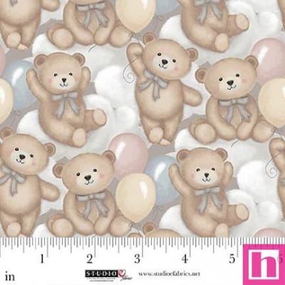 P140-8519-94 PATCH. AMERICANO SLEEPY TEDDY (07) 110 CM. ALGODON 100% MULTI Venta en piezas de 7.00 M