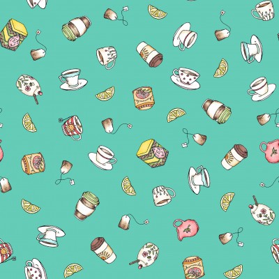 P17-MAS11224-Q PATCH. AMERICANO DESSERT FIRST (17) 110 CM. ALGODON 100% AGUA Venta en piezas de 7.00 M