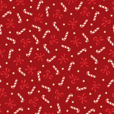 P17-MASM11111-R PATCH. AMERICANO MERRY MIX (05) 110 CM. ALGODON 100% ROJO/DORADO METALLIC Venta en piezas de 7.00 M