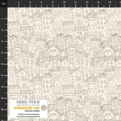 P37-4504-175 PATCH.AMERICANO CASA AND COSY (16) 110 CM. ALGODON 100% CREMA Venta en piezas de 6.00 M