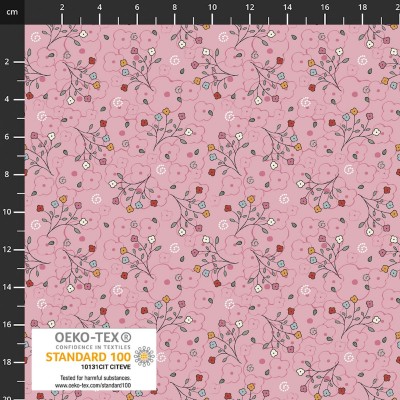 P37-4504-186 PATCH.AMERICANO CASA AND COSY (02) 110 CM. ALGODON 100% ROSA Venta en piezas de 6.00 M