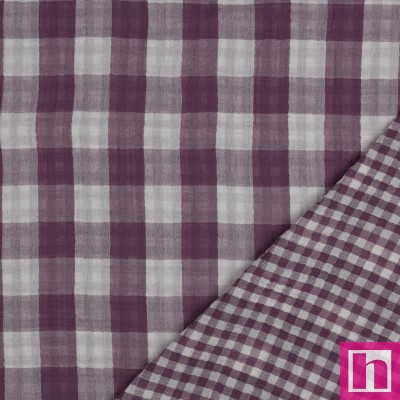 P94-9651-031 DOBLE GASA TRAMADA CHARIS (06) 130 CM. 120 GR/M2. ALGODON 100% PURPURA Venta en piezas de 6.00 M