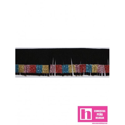 60877 FLECO ANTELINA FANTASIA HARAN 40 MM. POLIURETANO 100% NEGRO Venta en piezas de 9.00 M