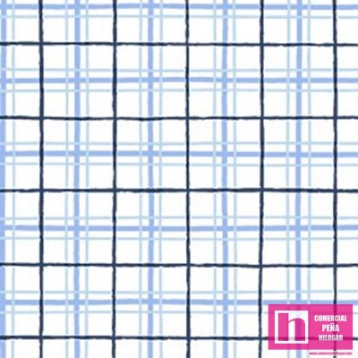 63731 PATCH.AMERICANO PETITE GARDEN (17) 110 CM. ALGODON 100% AZUL Venta en piezas de 6.80 M