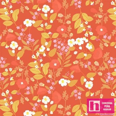 63857 PATCH.AMERICANO RETREAT YOURSELF (04) 110 CM. ALGODON 100% NARANJA Venta en piezas de 6.80 M