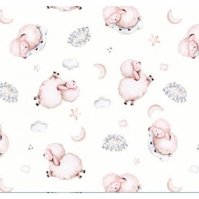 67960 PIQUE ESTAMPADO ERATO (01) 1.50 M. 140 GR/M2. ALGODON 100% BLANCO Venta en piezas de 6.00 M