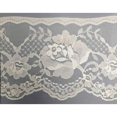 8173-003 PUNTILLA NYLON EREN 100 MM. POLIESTER 100% MARFIL Venta en piezas de 50.00 M