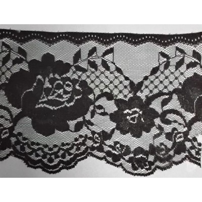 8173-004 PUNTILLA NYLON EREN 100 MM. POLIESTER 100% NEGRO Venta en piezas de 50.00 M