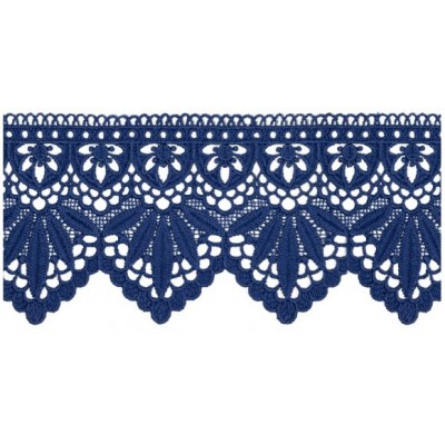 908245-20 PUNTILLA GUIPUR FANTASIA ABDIAS 88 MM. POLIESTER 100% MARINO Venta en piezas de 9.10 M