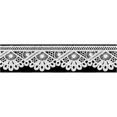 908248-01 PUNTILLA GUIPUR FANTASIA DEVA 42 MM. POLIESTER 100% BLANCO Venta en piezas de 9.10 M