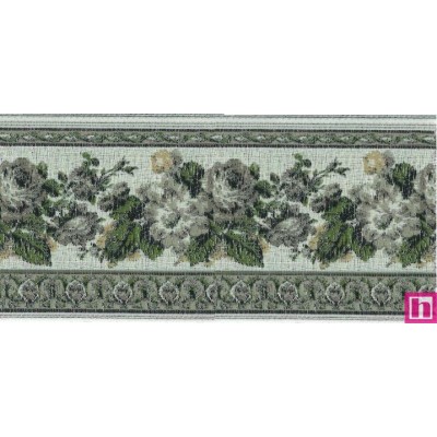 9587-48-3 TAPACOSTURAS JACQUARD VINTAGE 48 MM. POLIESTER - VERDE Venta en piezas de 15.00 M