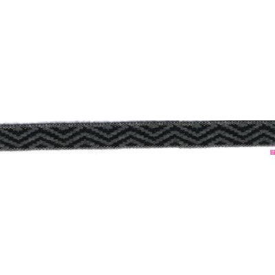 9656-15-9296 CINTA JACQUARD LIMBER 15 MM. ACRILICO 95%-ALGODON 3%-PA 2% NEGRO Venta en piezas de 12.50 M