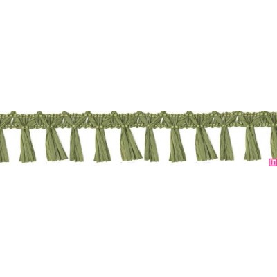 9670-347 FLECO FANTASIA JOHARI 40 MM. VISCOSA 90%-ACRILICO 10% VERDE Venta en piezas de 12.50 M
