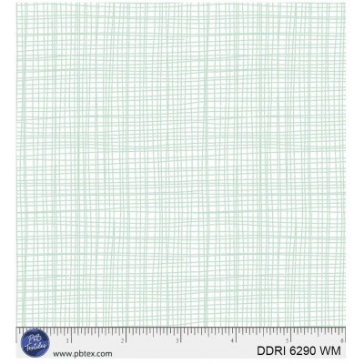 P121-DDRI6290WM PATCH. AMERICANO DREAM DRIFTERS (10) 110 CM. ALGODON 100% BLANCO/MENTA Venta en piezas de 7.00 M