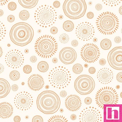 P121-MMEN6121EJ PATCH. AMERICANO MINI MENAGERIE (05) 110 CM. ALGODON 100% CREMA/MELOCOTON Venta en piezas de 7.00 M