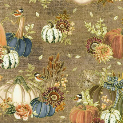 P135-AWHDM-23915-166 PATCH. AMERICANO HELLO FALL (11) 110 CM. ALGODON 100% CAÑAMO Venta en piezas de 7.00 M