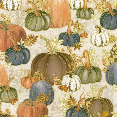 P135-AWHDM-23916-156 PATCH. AMERICANO HELLO FALL (14) 110 CM. ALGODON 100% CREMA Venta en piezas de 7.00 M