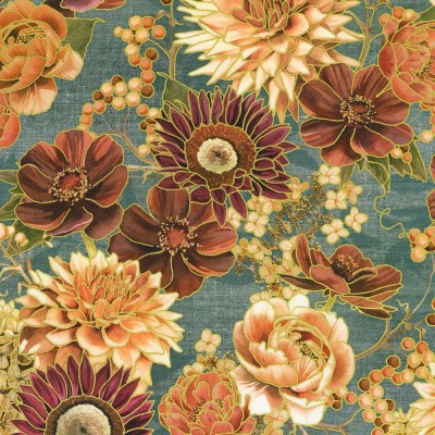 P135-AWHDM-23917-68 PATCH. AMERICANO HELLO FALL (23) 110 CM. ALGODON 100% AZUL Venta en piezas de 7.00 M