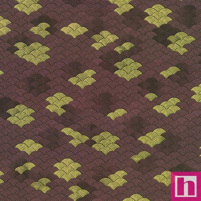 P135-SRKDM-23513-24 PATCH. AMERICANO IMPERIAL COLLECTION - GRACEFUL GRANES (15) 110 CM. ALGODON 100% CIRUELA/METALLIC Venta en p