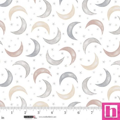 P140-8521-03 PATCH. AMERICANO SLEEPY TEDDY (03) 110 CM. ALGODON 100% BLANCO Venta en piezas de 7.00 M