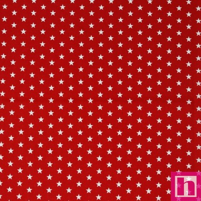 P94-4955-004 POPELIN ESTAMPADO DORIA (30) 148 CM.-130 GR/M2 ALGODON 100% ROJO Venta en piezas de 5.00 M