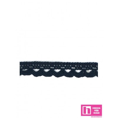 51148 AZAHARA PUNTILLA BOLILLO POLIESTER 100% MARINO Venta en piezas de 30.00 M